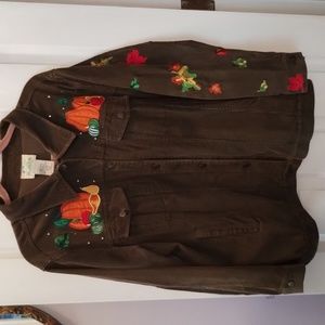 Quacker Factory Vintage Corduroy Harvest Jacket, Size  1X.